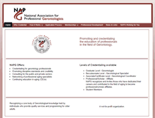 Tablet Screenshot of napgerontologists.org